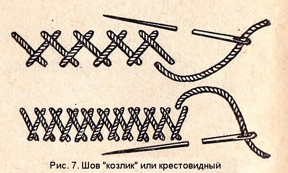 Как шить швом козликом Как шить швом козликом